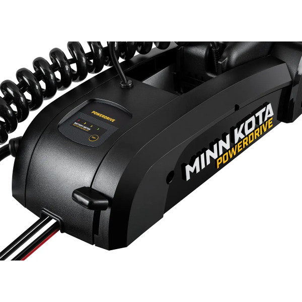 Minn Kota Powerdrive Bow-Mount Trolling Motor lever detail up close 
