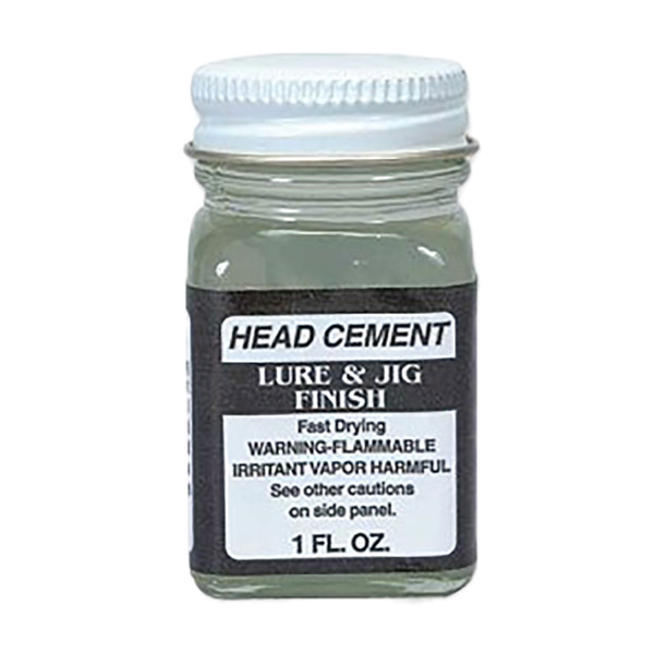 Do-It VLF Head Cement 1 oz. bottle for long-term use in jig and fly tying