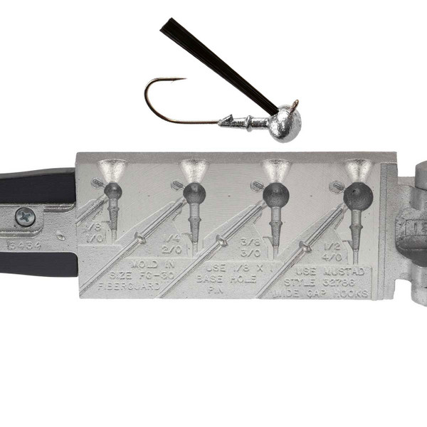Do-It Weedless Football Jig Mold for sizes 1/8, 1/4, 3/8, & 1/2 oz. jig is for display purposes only