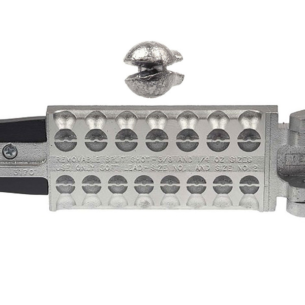 Do-It Removable Split Shot Sinker Mold for sizes 1/32, 1/16, 3/32, & 1/8 oz. sinker is for display purposes only