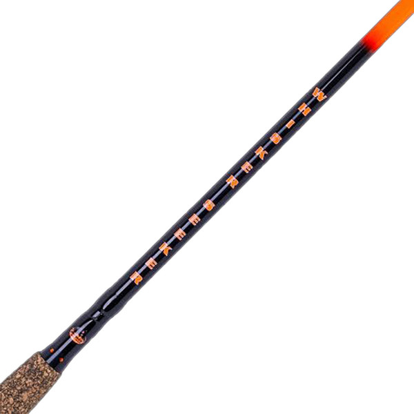 Whisker Seeker FMJ V2 Casting Rod color Blaze Orange close up of blank