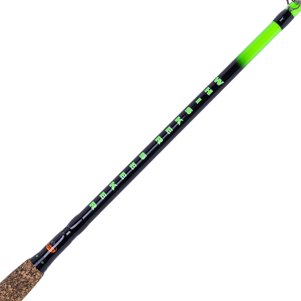 Whisker Seeker GFX V2 Casting Rod color Toxic Green close up of blank