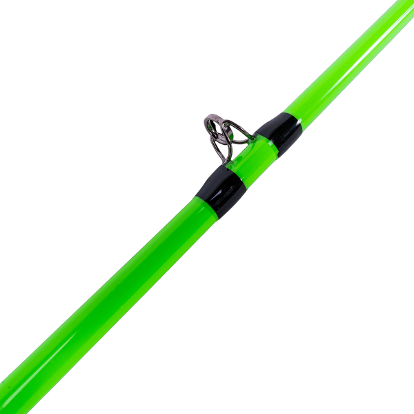 Whisker Seeker GFX V2 Casting Rod color Toxic Green close up of guide