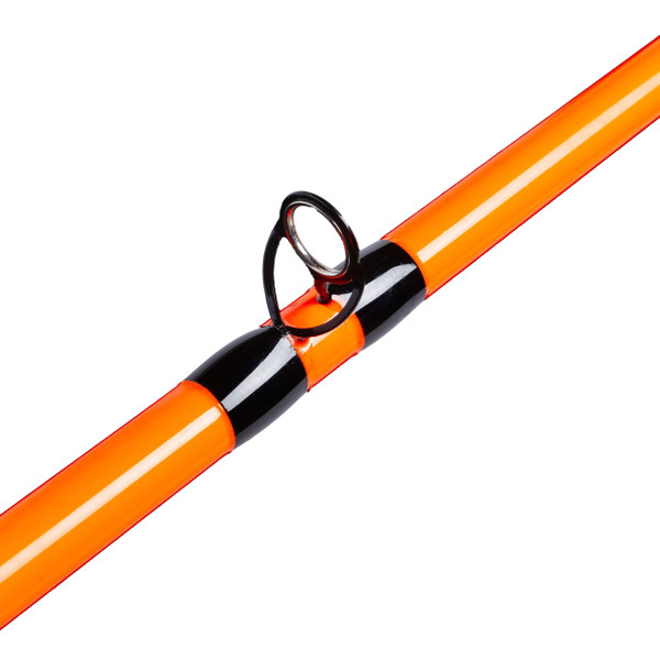 Whisker Seeker HogSeeker Casting Rod color Blaze Orange close up of guide
