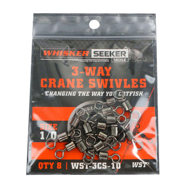 Whisker Seeker 3-Way Crane Swivel size 1-0 Standard Pack
