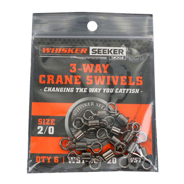 Whisker Seeker 3-Way Crane Swivel size 2-0 Standard Pack