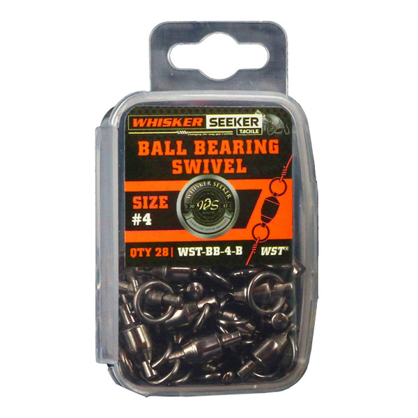 Whisker Seeker Ball Bearing Swivel size 4 Bulk Pack