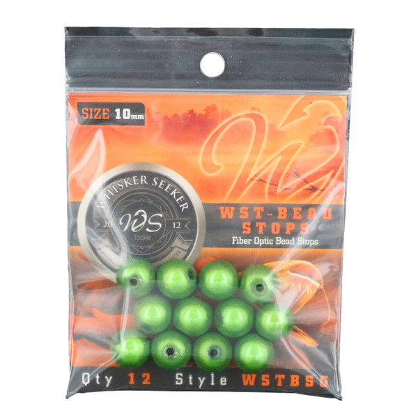 Whisker Seeker Bead Stops color Green in Whisker Seeker packaging