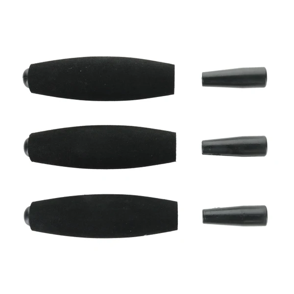 Whisker Seeker Peg Float color Black with all included floats and molded pegs