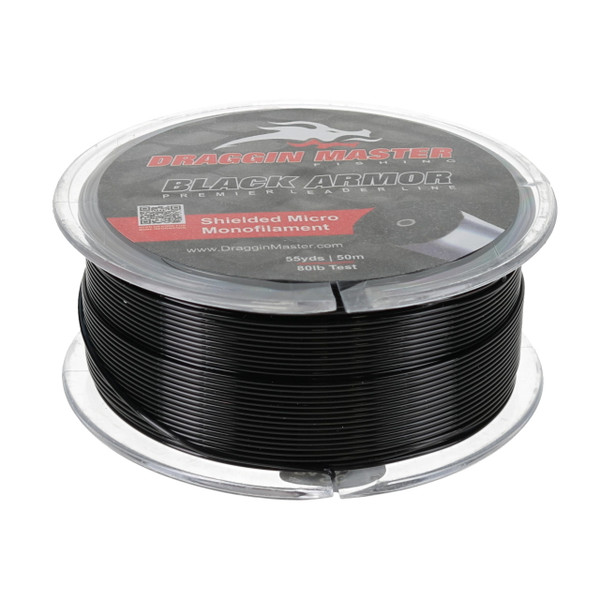 Draggin Master Black Armor Premier Leader Line spool by itself 