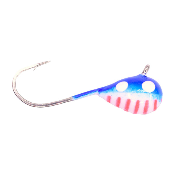 Kenders Tungsten D-Style Jig - Small Hook color Freedom Glow