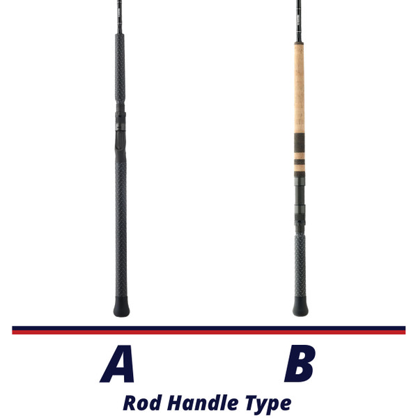 G. Loomis IMX-PRO Salmon Trolling Rod handle comparison