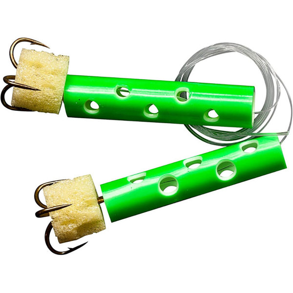 Rod-N-Bobb's Catfish Sticky Worm color Fluorescent Green