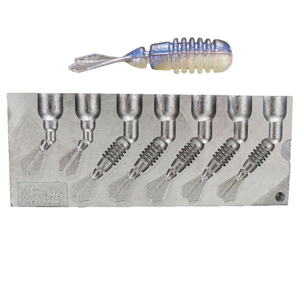 Do-It ES Series 2 in. Brush Bomb Mold soft bait is for display purposes only