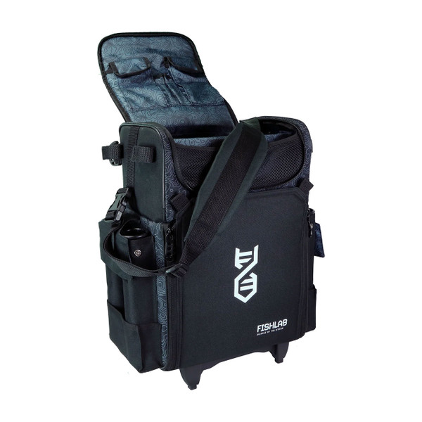 FishLab Large Roller Tackle Bag top pocket open