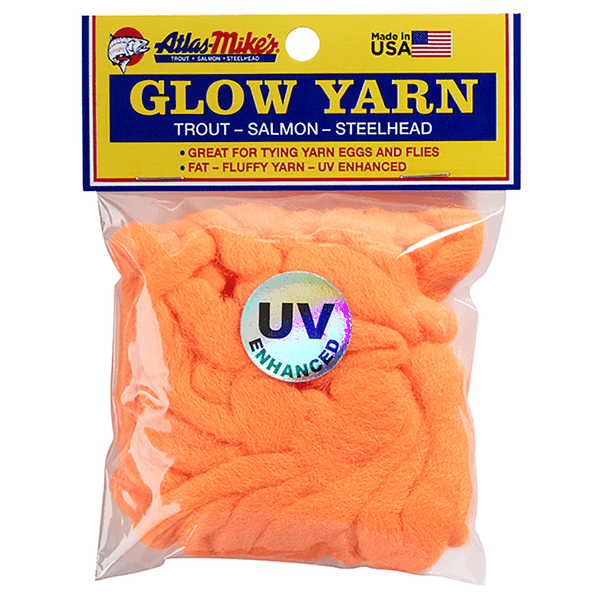 Atlas UV Glow Yarn color Fire Orange
