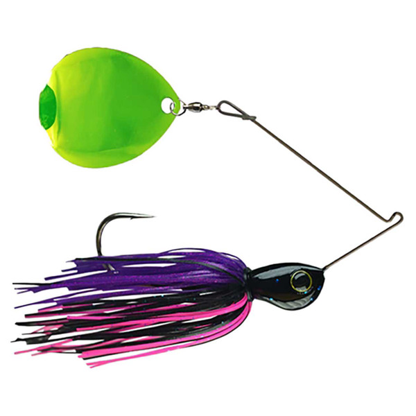 Picasso Lures Titanium Single Colorado Spinnerbait color Chartreuse Blade Tequila Sunset