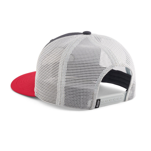 Berkley Performance Logo Trucker Hat back view showing snapback closure