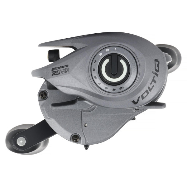 Abu Garcia Revo SX VoltiQ Low Profile Casting Reel model REVO5SXVIQLP opposite side of handle side view
