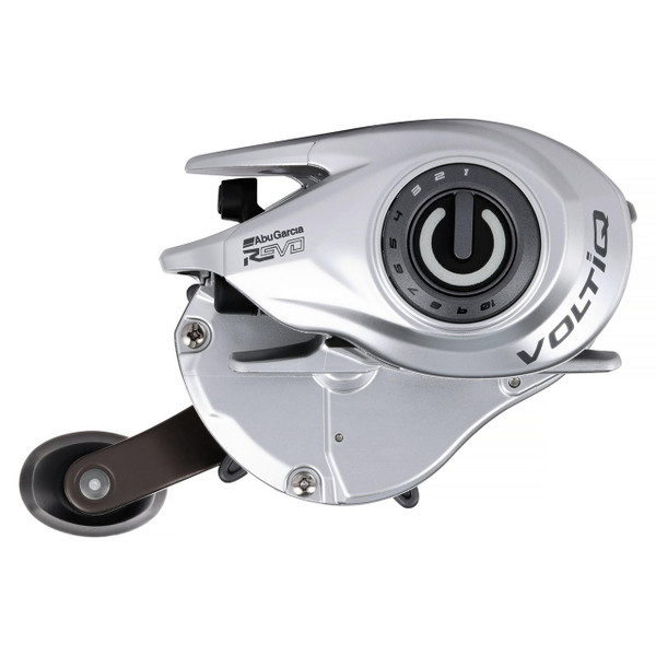 Abu Garcia Revo X VoltiQ Low Profile Casting Reel model REVO5XVIQLP opposite side of handle side view