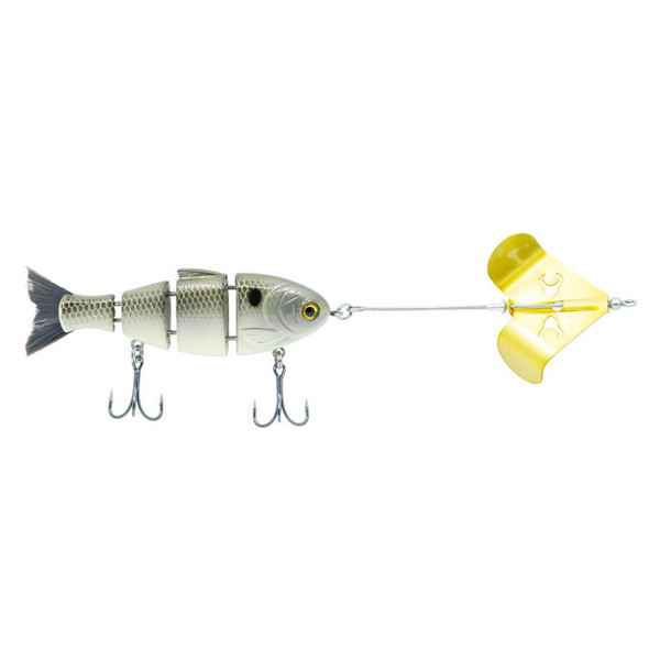 Bucca Brand Buzzing Baby Bull Shad Topwater Bait color Gizzard Gold