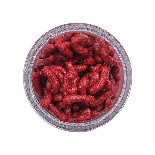 Berkley Gulp! Maggots  color Red Wiggler