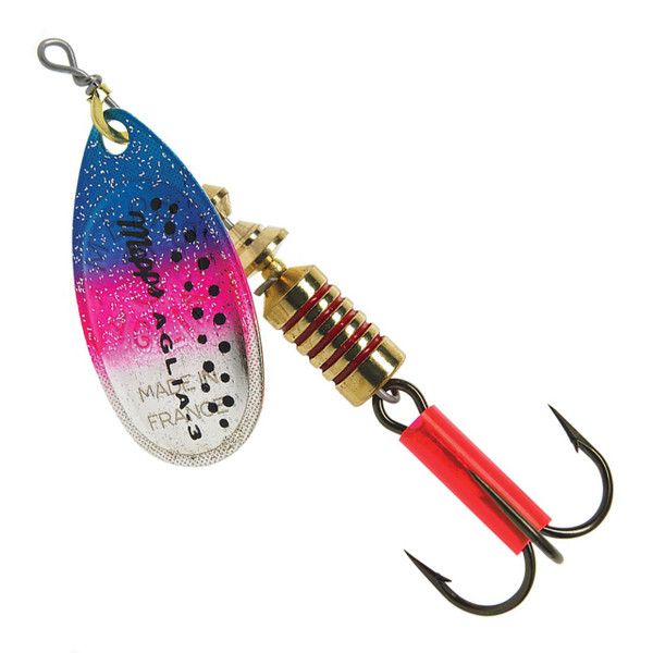 Mepps Plain Aglia Spinner color Rainbow Trout