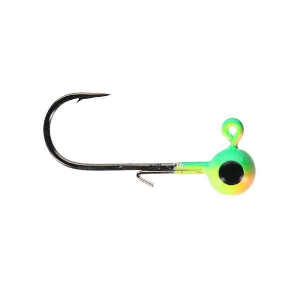 Widow Maker Tungsten Panfish Jigheads - Size 4 color Firetiger Glow