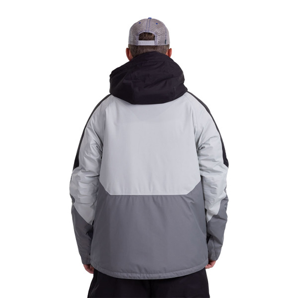 IceArmor Men's Vertex Float Parka color Gray-Gray-Black back view