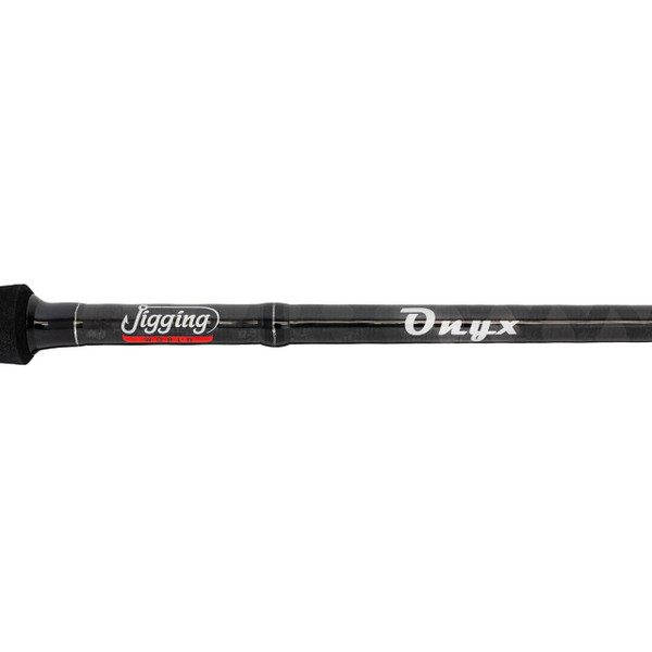 Jigging World Onyx Inshore Spinning Rod close up of blank