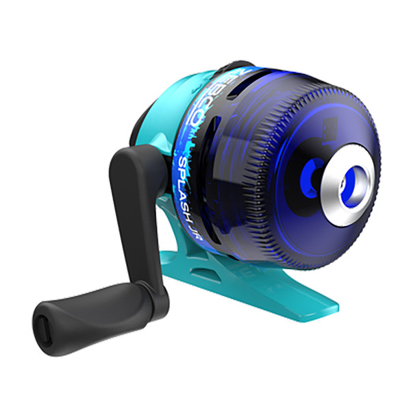 Zebco Splash Jr. Spincasting Combo color Blue reel side front view