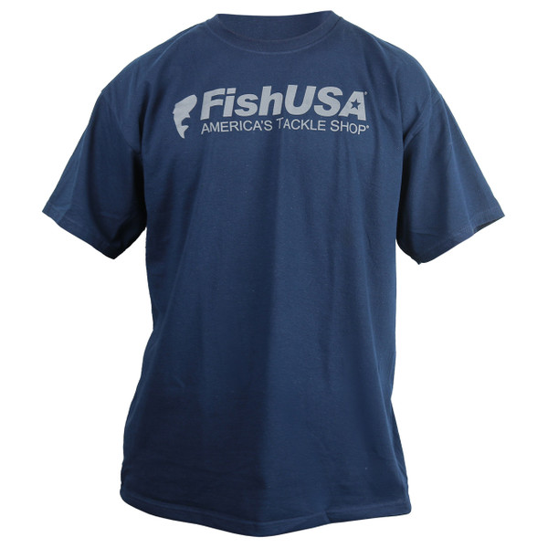FishUSA Status Short Sleeve T-Shirt color Gunmetal front