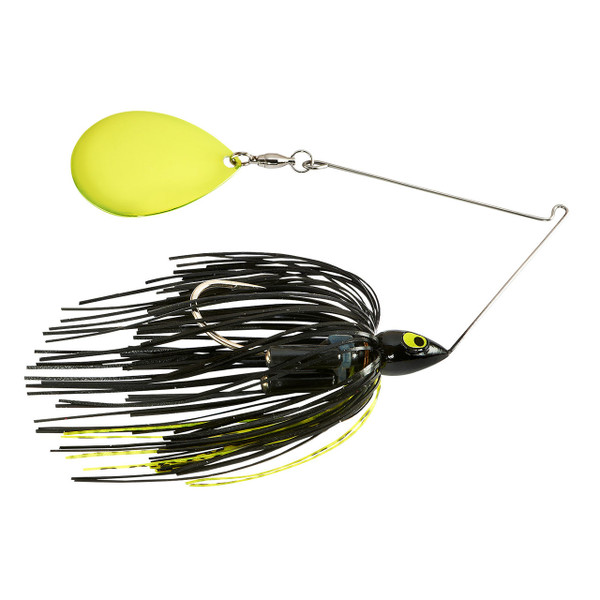 War Eagle Night Time Spinnerbait color Black Chartreuse
