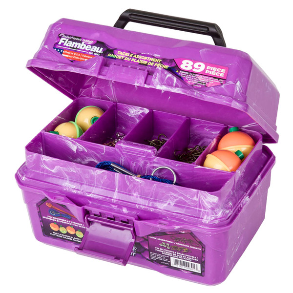 Flambeau Big Mouth Tackle Box Kit open