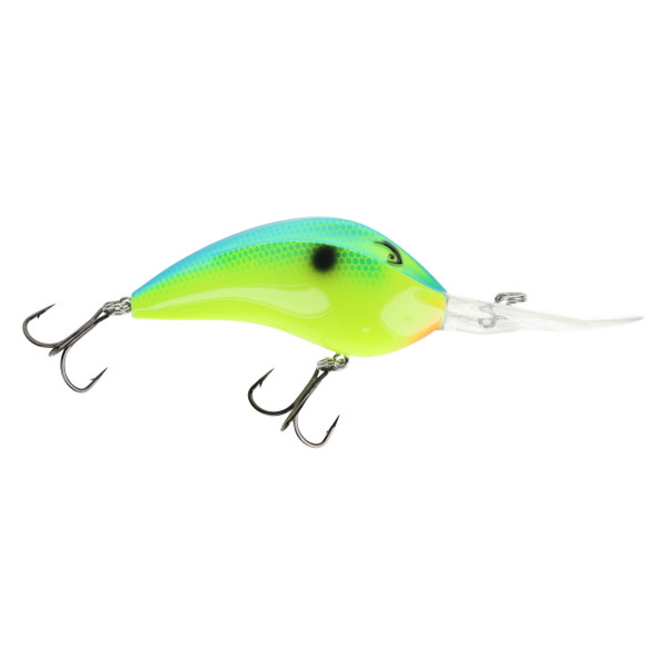 Bill Lewis DR-24 Crankbait color Chartreuse Blue