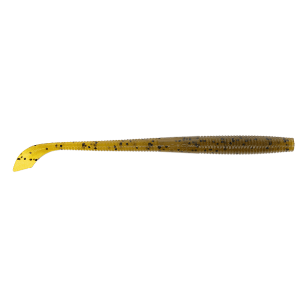 Yamamoto Kut Tail Worm color Green Pumpkin w/ Black Flake