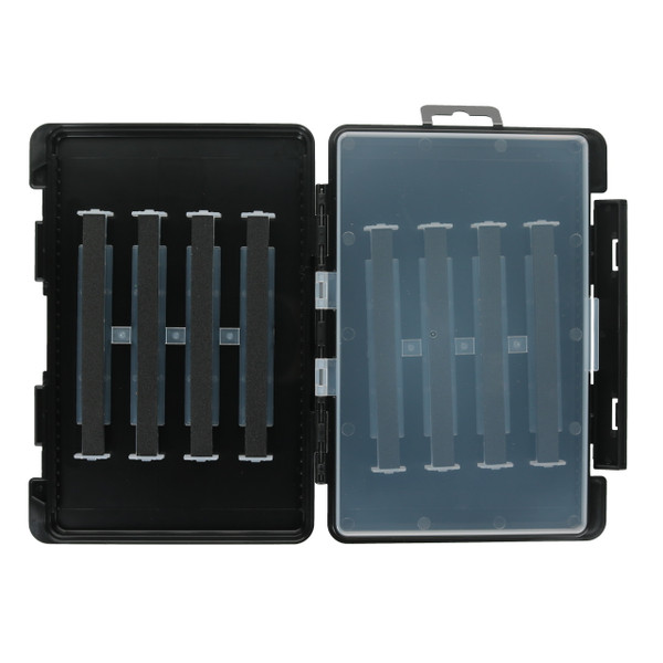 Gamakatsu G-Box Adjustable Lure Case open from above 