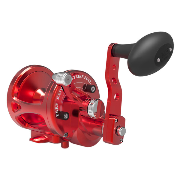 Avet MXL MC G2 Two-Speed Lever Drag Conventional Reel color Red right hand without Glide Plate
