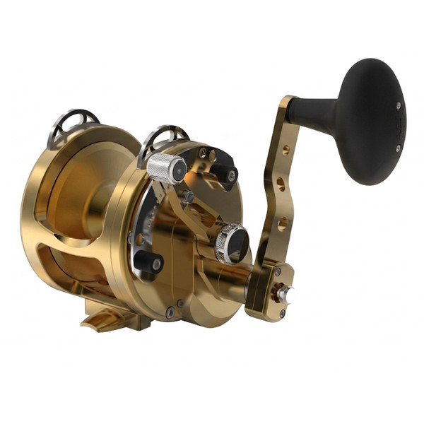 Avet HX MC Raptor Two-Speed Lever Drag Conventional Reel color Gold Right Hand