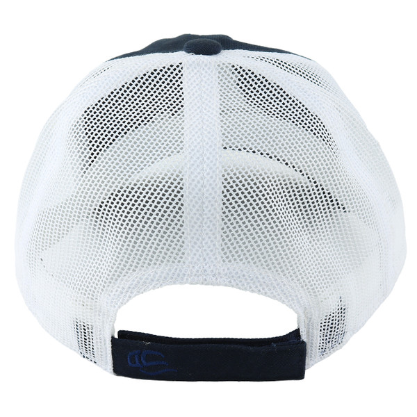 FishUSA Futures Relaxed Fit Youth Hat, back view with white mesh and Velcro closure