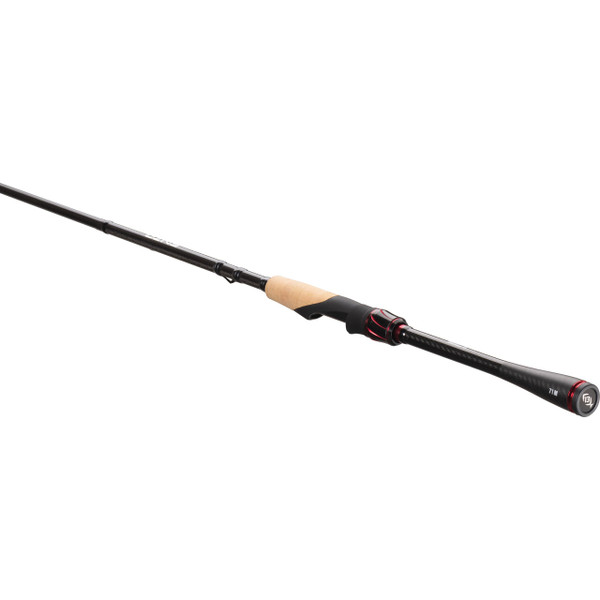 13 Fishing Enzo Spinning Rod model ENZOS71M-F handle type B close up of handle