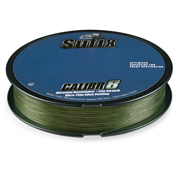 Sufix Calibr8 Braided Line color Low-Vis Green