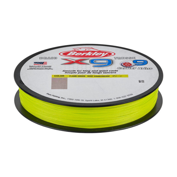 Berkley X9 Braid color Flame Green