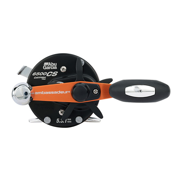 Abu Garcia Ambassadeur Catfish Pro Round Casting Reel handle view