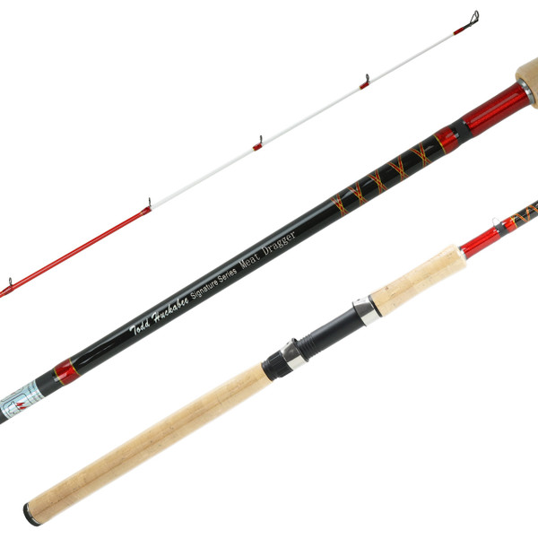 Power Fishing Crappie Casting Rod Tri Pic showing model PFRR-102MHC "The Meat Dragger" handle, blank and guides