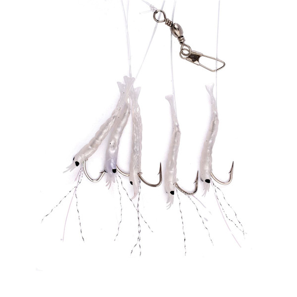 Eagle Claw Lazer Sharp Shrimp Bait Rig color White