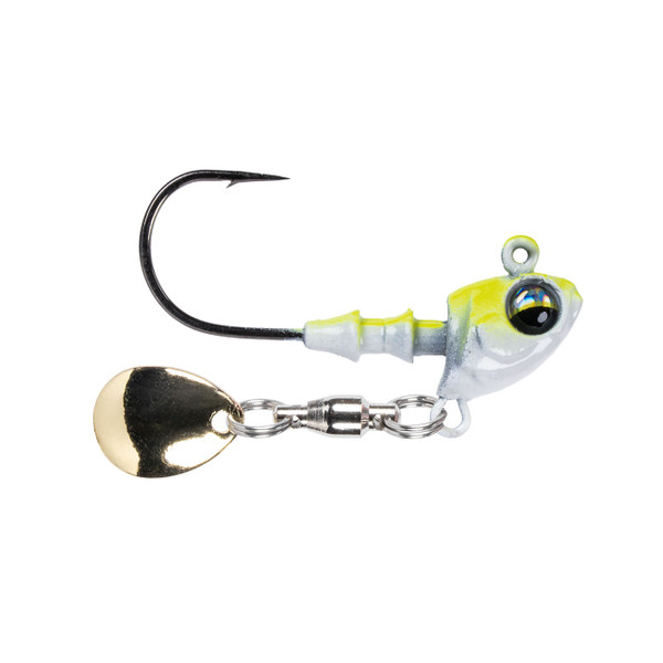 6th Sense Crappie Underspin Jig Head color Chartreuse Minnow