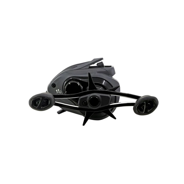 Okuma Helios XT Casting Reel model HXT-100HA close up of handle