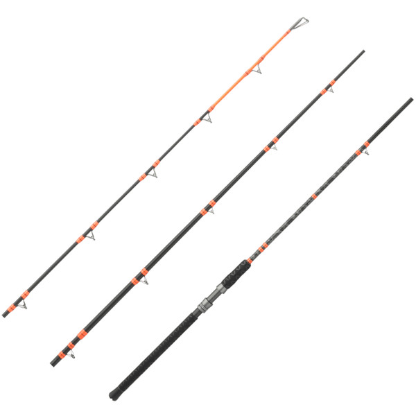 Shimano Combat Cat Casting Rod tri pic showing rod tip, guides and handle
