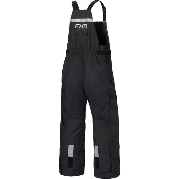 FXR Men's Excursion FX Bibs color Black back view